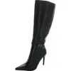 Steve Madden Voca Womens Leather Pointed Toe Knee-high Boots In Black
