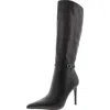 Steve Madden Voca Womens Zipper Leather Knee-high Boots In Black
