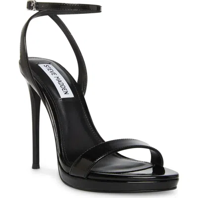 Steve Madden Wafer Ankle Strap Sandal In Black