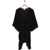 Steve Madden Wanderlust Ruffle Topper In Black