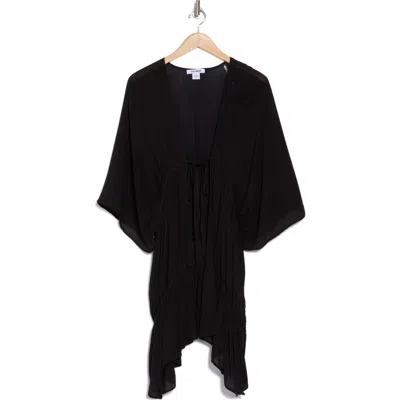 Steve Madden Wanderlust Ruffle Topper In Black