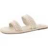 Steve Madden Wave Womens Embellished Woven Slide Sandals In Multi