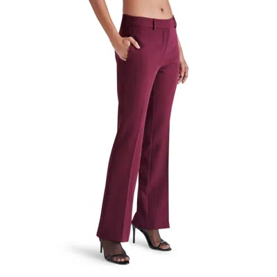 Steve Madden Waverly Pants In Fig In Red