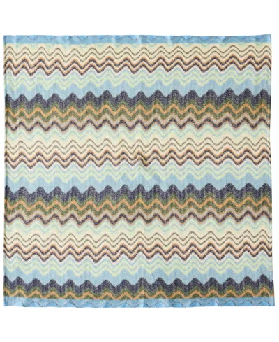 Steve Madden Wavy Shimmer Square Scarf In Gray