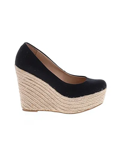 Pre-owned Steve Madden Wedges In Black