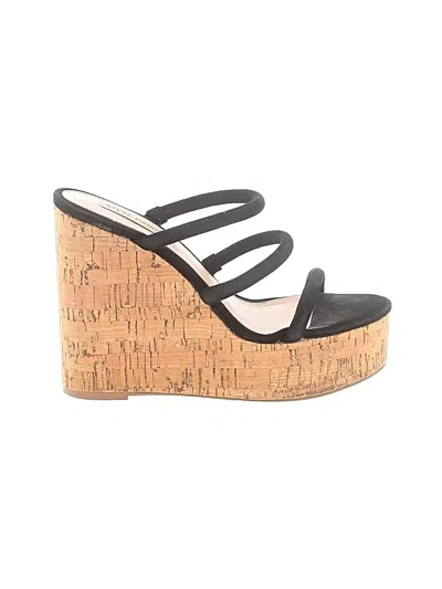 Pre-owned Steve Madden Wedges In Black