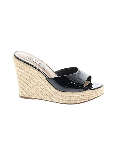 Pre-owned Steve Madden Wedges In Black