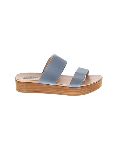Pre-owned Steve Madden Wedges In Blue