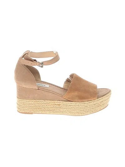 Pre-owned Steve Madden Wedges In Brown
