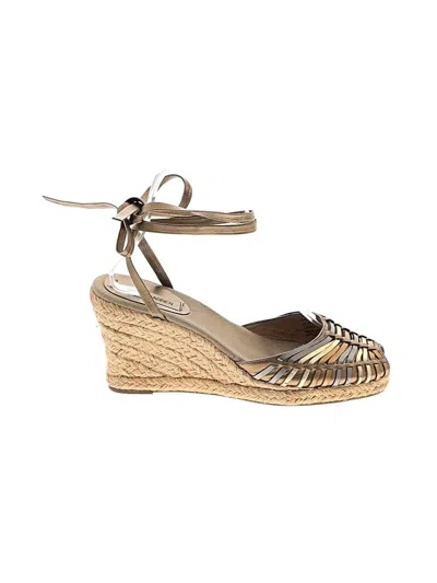 Pre-owned Steve Madden Wedges In Gold