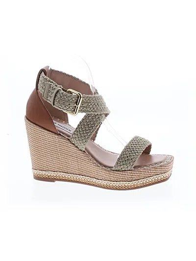 Pre-owned Steve Madden Wedges In Green