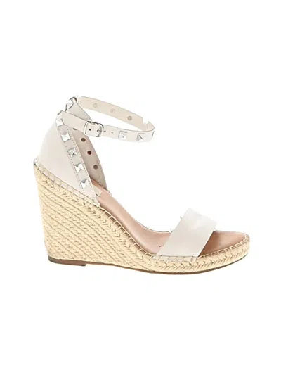 Pre-owned Steve Madden Wedges In Ivory