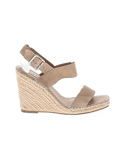 Pre-owned Steve Madden Wedges In Tan