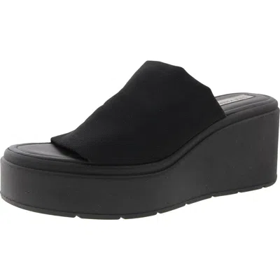 Steve Madden Welsey Womens Solid Mesh Platform Sandals