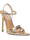 STEVE MADDEN WENDY WOMENS SNAKE PRINT POINTED TOE STRAPPY SANDALS