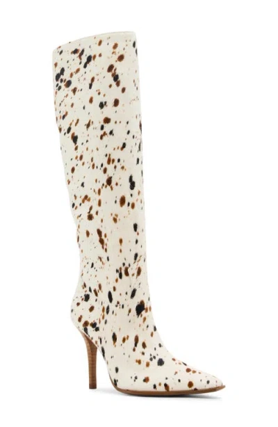 Steve Madden Wescot Genuine Calf Hair Knee High Boot In Multi