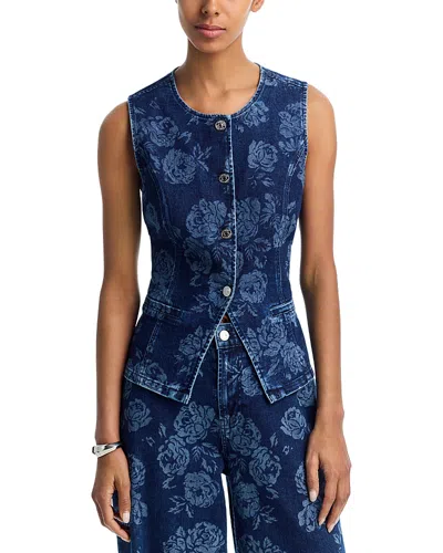 Steve Madden Wesley Sleeveless Top In Blue