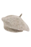 Steve Madden What The Fuzz Beret In Beige