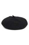Steve Madden What The Fuzz Beret In Black
