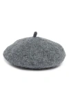 Steve Madden What The Fuzz Beret In Grey