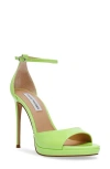 Steve Madden Wiley Ankle Strap Platform Sandal In Green