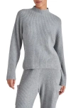 Steve Madden Willa Funnel Neck Sweater In Heather Grey
