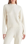 Steve Madden Willa Ribbed Sweater In Whisper White