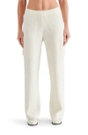 Steve Madden Willa Wide Leg Rib Cargo Pants In Gray