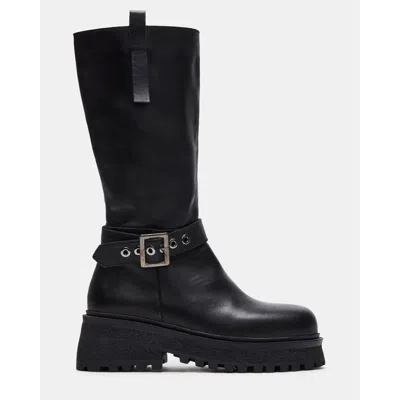 Steve Madden Astor Boot In Black Leather