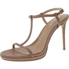 Steve Madden Wilma Womens Buckle Leather Ankle Strap In Brown