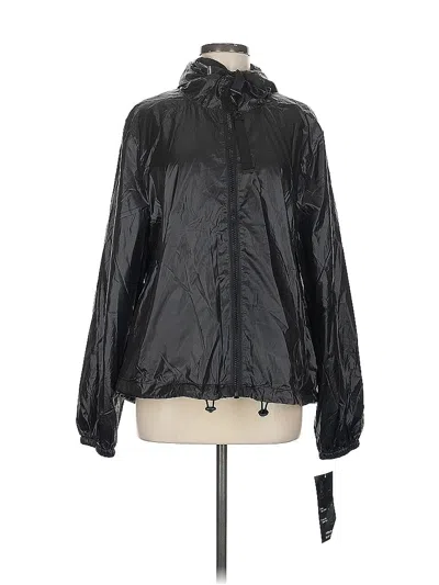 Pre-owned Steve Madden Windbreaker Jacket In Black