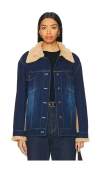 Steve Madden Winona Jacket In Blue