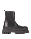 Steve Madden Woman Ankle Boots Black Size 10 Soft Leather In Black