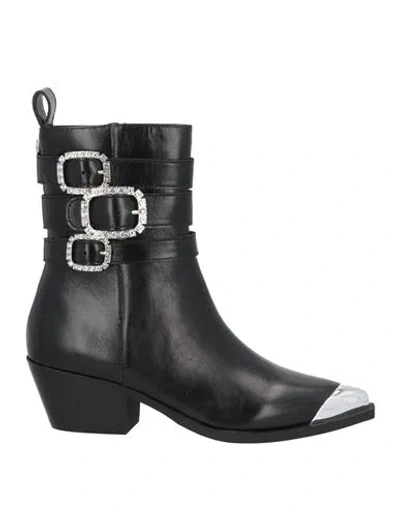 Steve Madden Woman Ankle Boots Black Size 10 Soft Leather