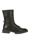 Steve Madden Woman Ankle Boots Black Size 10 Soft Leather In Black
