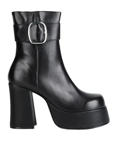 Steve Madden Woman Ankle Boots Black Size 10 Soft Leather