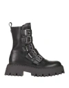 Steve Madden Woman Ankle Boots Black Size 7.5 Soft Leather In Black