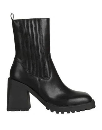 Steve Madden Woman Ankle Boots Black Size 10 Soft Leather