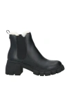 Steve Madden Woman Ankle Boots Black Size 8 Leather In Black