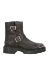 Steve Madden Woman Ankle Boots Charcoal Size 11 Leather In Grey