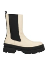 Steve Madden Woman Ankle Boots Ivory Size 10 Soft Leather In White
