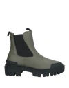Steve Madden Woman Ankle Boots Military Green Size 7.5 Soft Leather