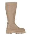Steve Madden Woman Knee Boots Beige Size 10 Soft Leather In Beige