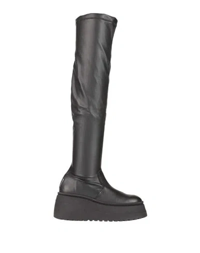 Steve Madden Woman Knee Boots Black Size 10 Soft Leather