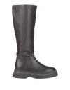 Steve Madden Woman Boot Black Size 10 Soft Leather In Black