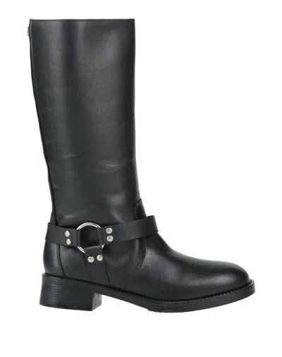 Steve Madden Woman Boot Black Size 7 Leather