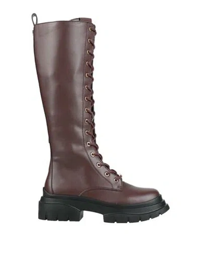 Steve Madden Woman Boot Cocoa Size 6 Leather In Brown