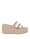 Steve Madden Woman Espadrilles Blush Size 7.5 Textile Fibers In Pink