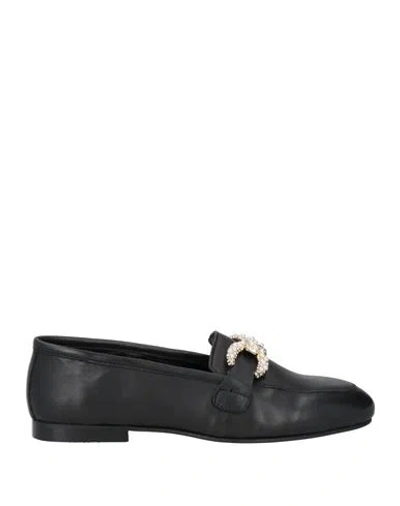 Steve Madden Woman Loafers Black Size 8 Leather