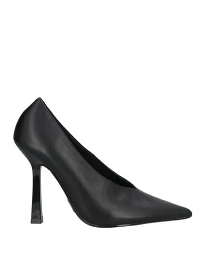 Steve Madden Woman Pumps Black Size 8 Leather